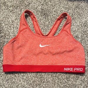 Nike Red Sports Bra Moisture-Wicking Intimates